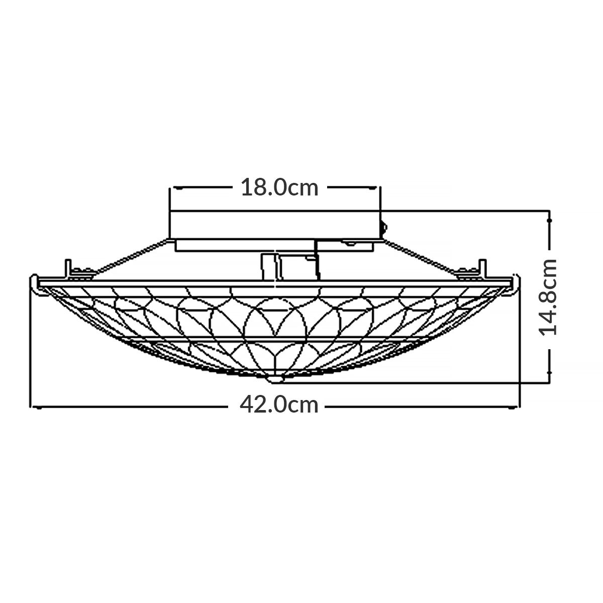 Quoizel West End Flush Tiffany Ceiling Light