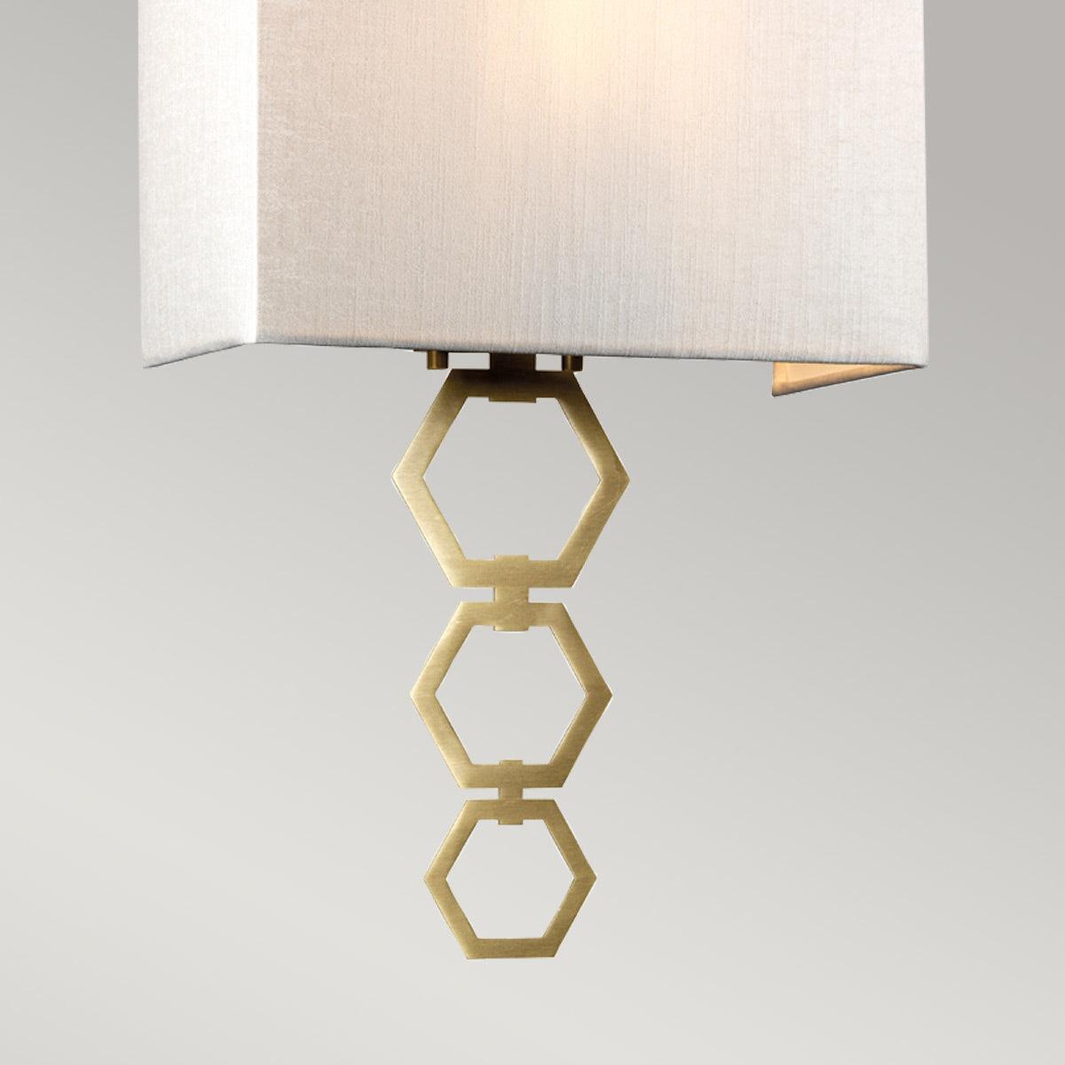 Ria Medium 1 Light Aged Brass Wall Light Elstead Lighting