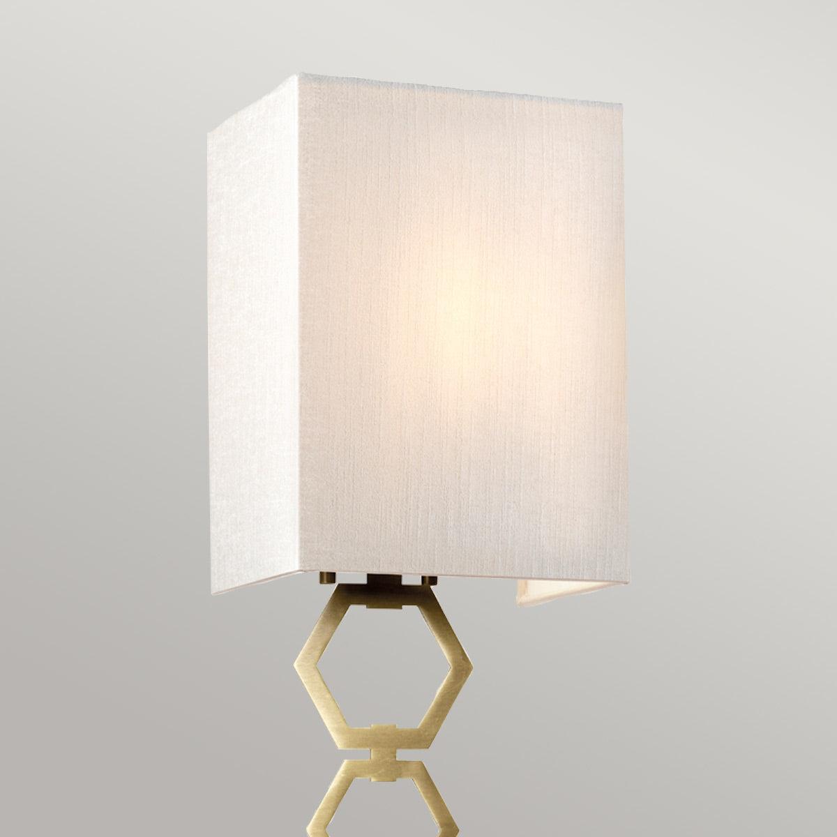 Ria Small 1 Light Aged Brass Wall Light Elstead Lighting