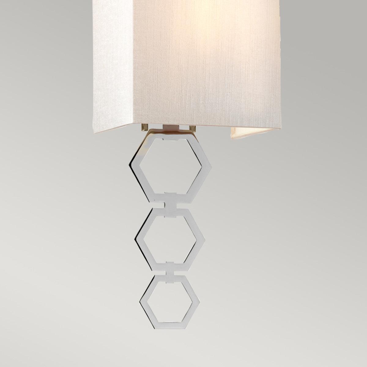 Elstead Ria Small 1 Light Polished Chrome Wall Light