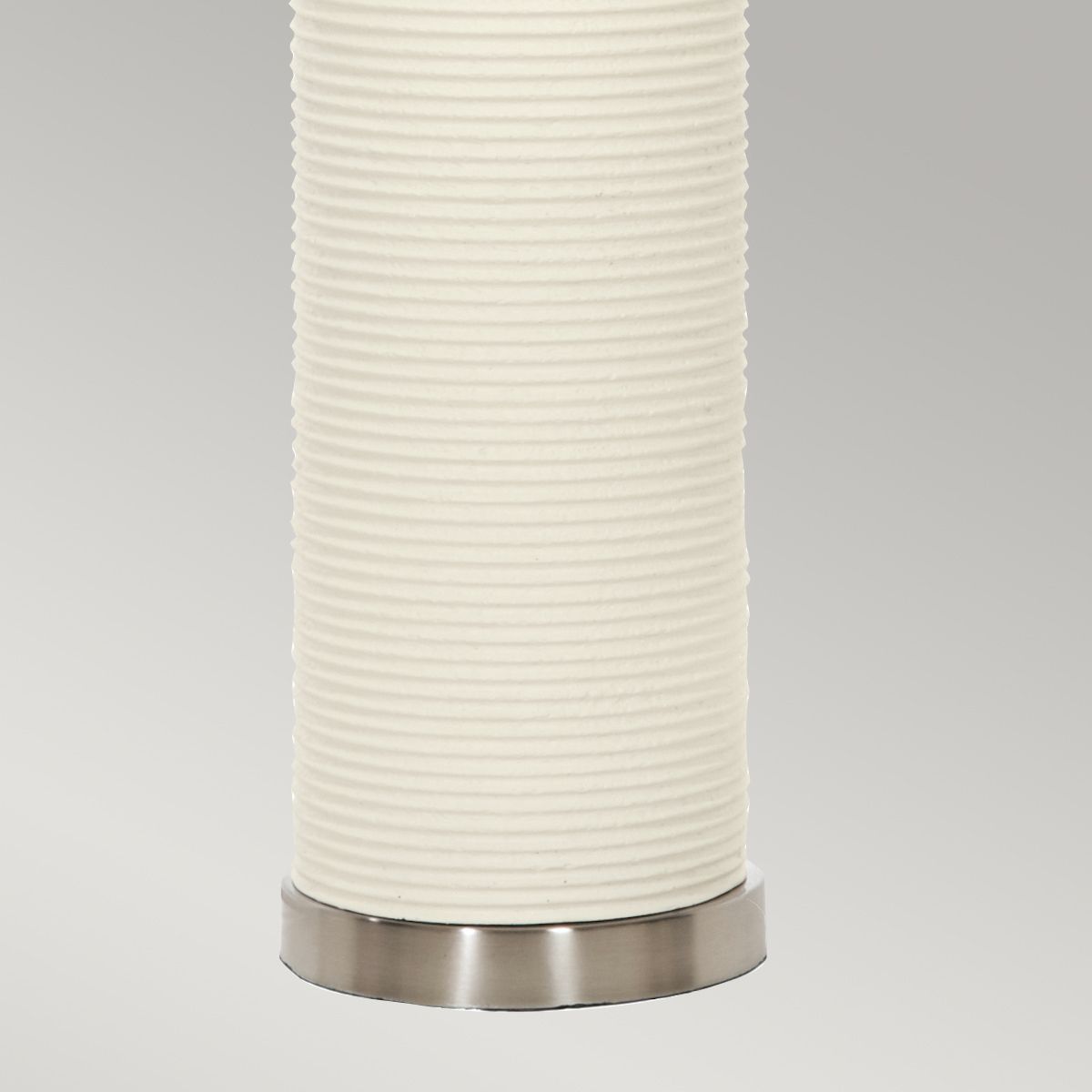 Ripple White Table Lamp with Black Shade