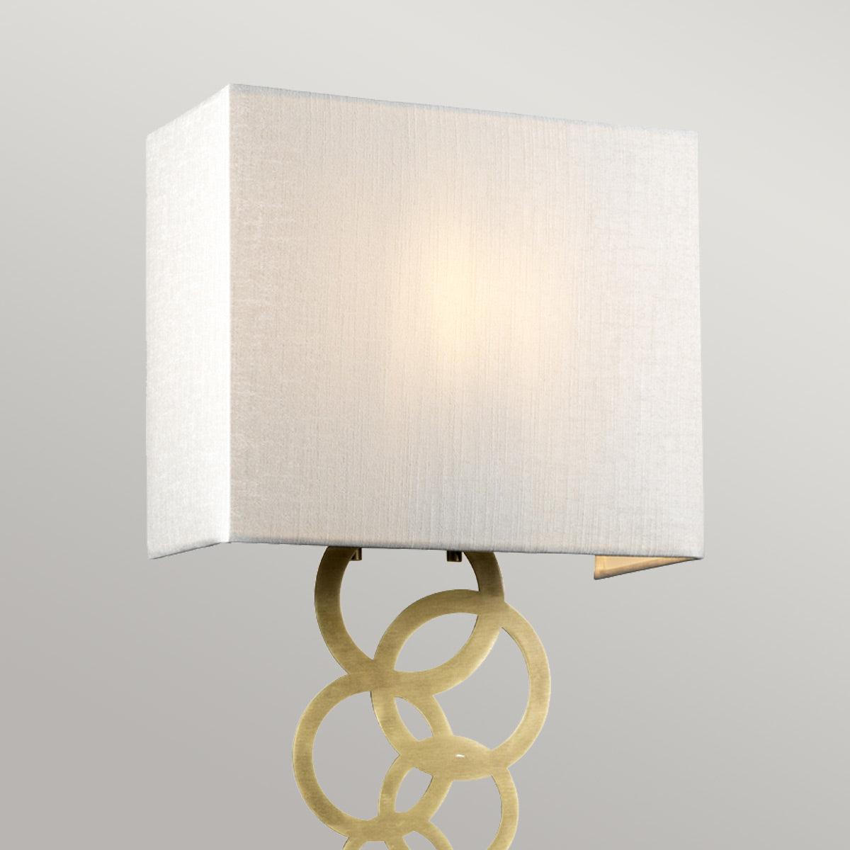 Elstead Rosa Medium 1 Light Aged Brass Wall Light