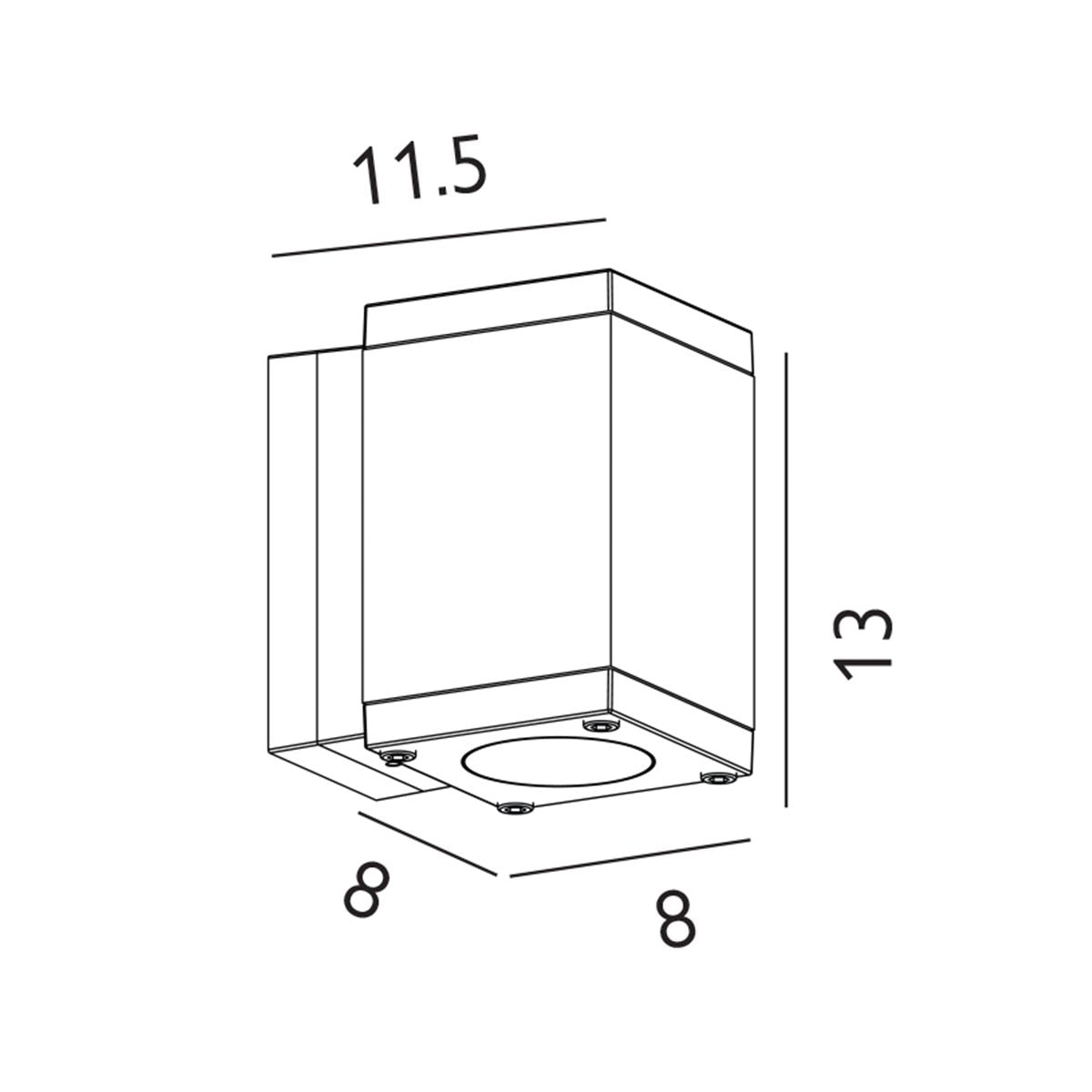 Norlys Sandvik 1 Light Graphite Down Outside Wall Light-warehouse-180926