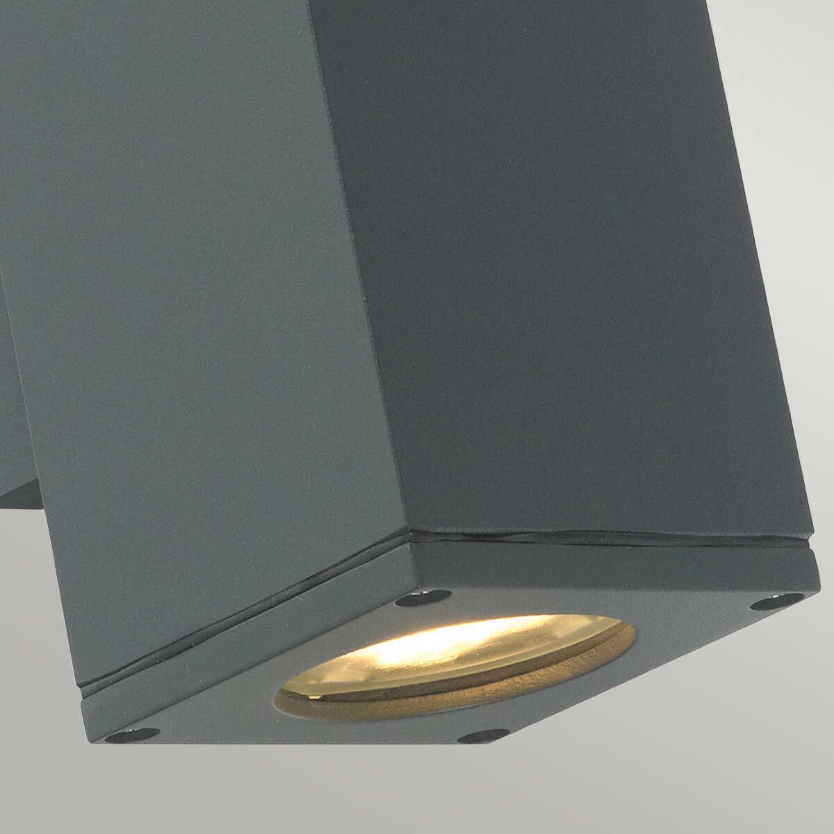 Norlys Sandvik 2 Light Graphite Up & Down Outside Wall Light-clearance