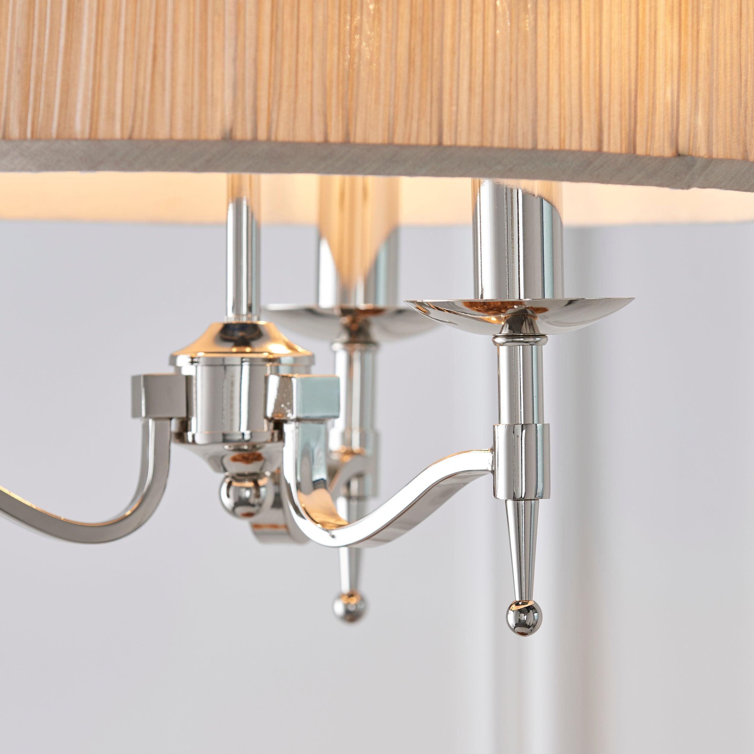 Stanford Polished Nickel Finish 3 Light Pendant-Ceiling Pendant Lights-Interiors 1900-2-Tiffany Lighting Direct