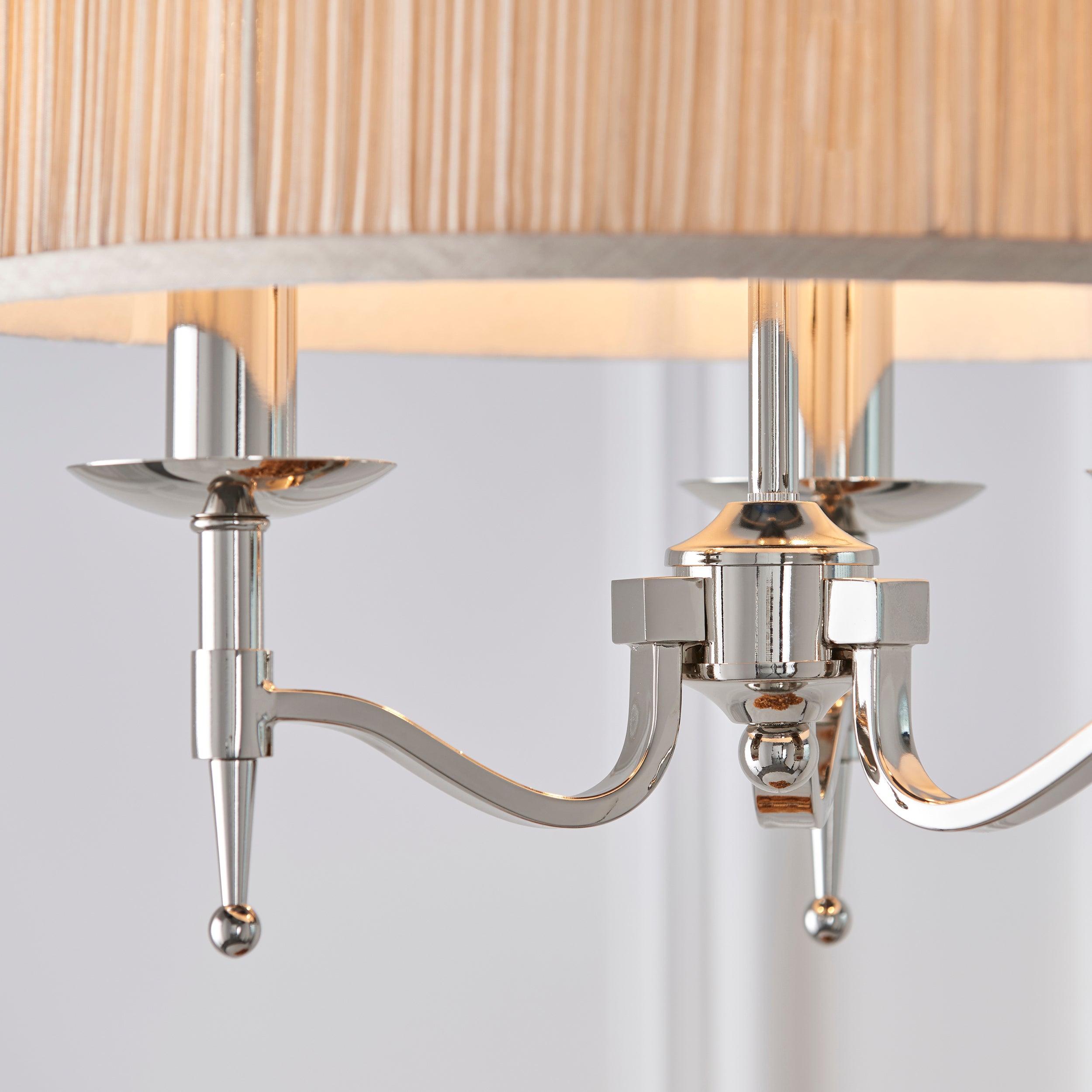 Stanford Polished Nickel Finish 3 Light Pendant-Ceiling Pendant Lights-Interiors 1900-9-Tiffany Lighting Direct