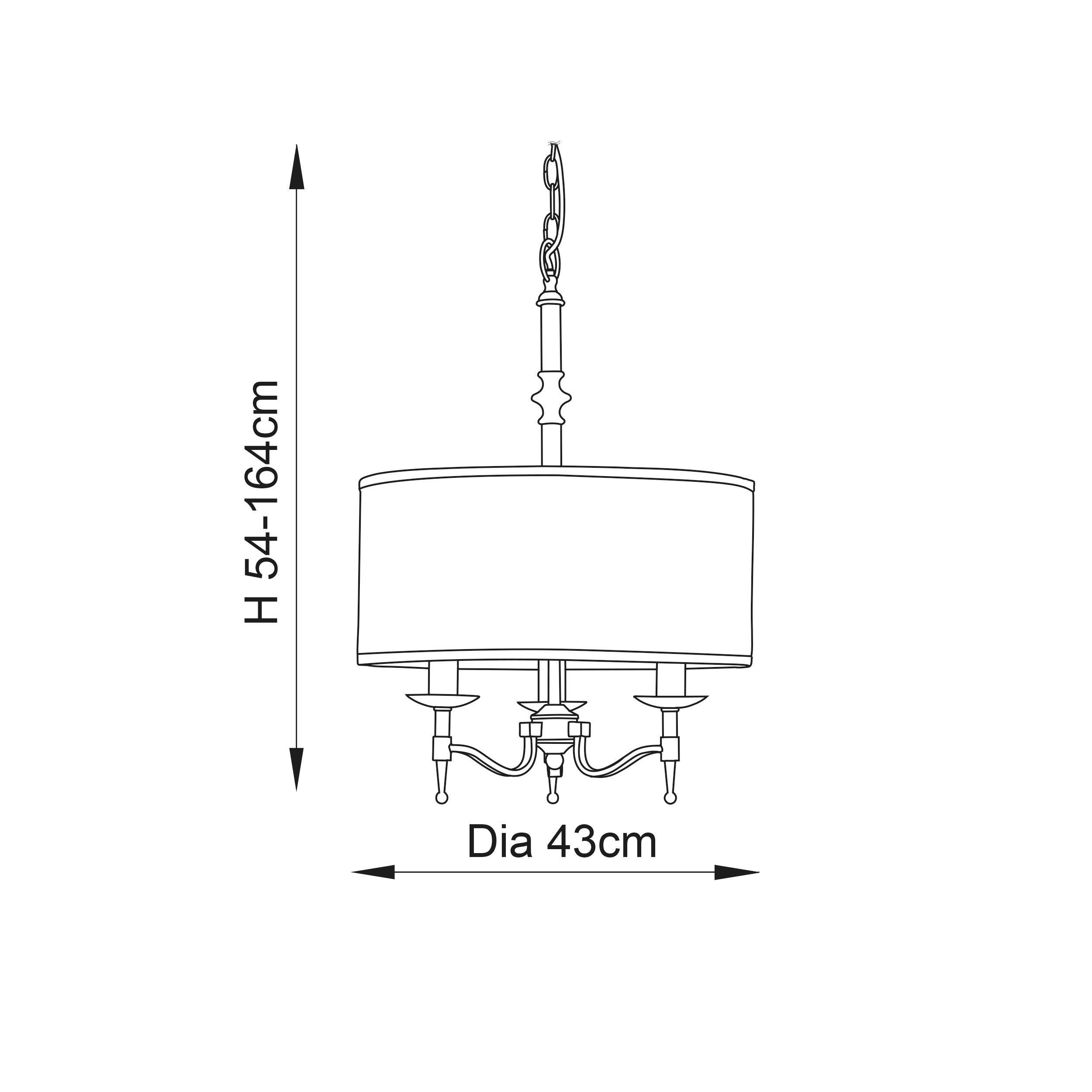 Stanford Polished Nickel Finish 3 Light Pendant-Ceiling Pendant Lights-Interiors 1900-3-Tiffany Lighting Direct