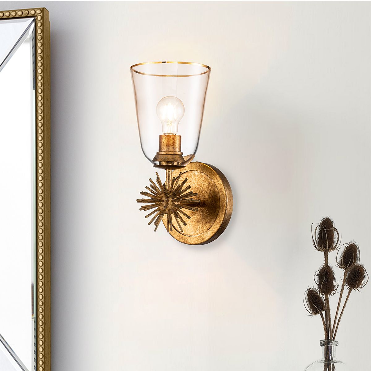 Elstead Staring Gold Wall Light