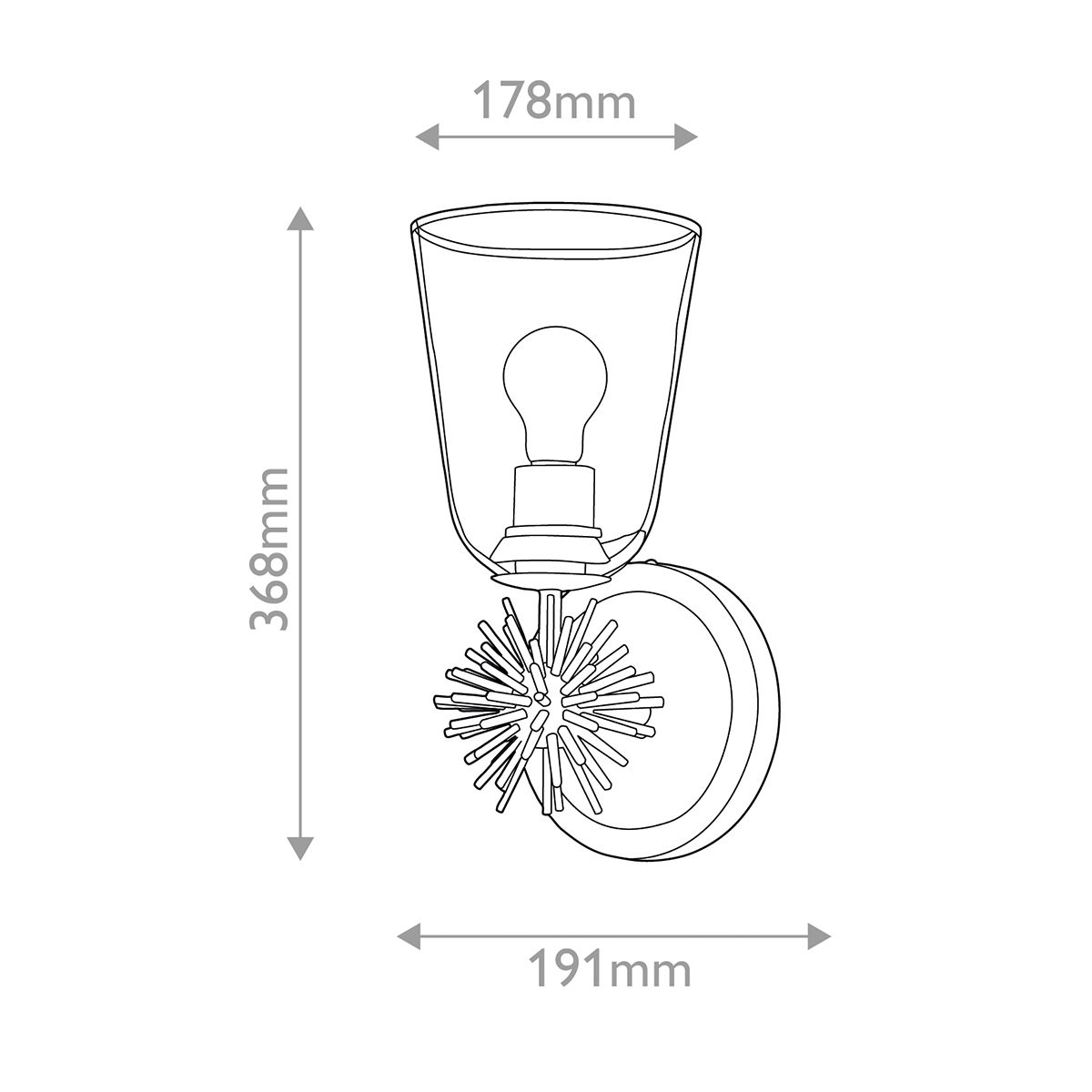 Elstead Staring Gold Wall Light