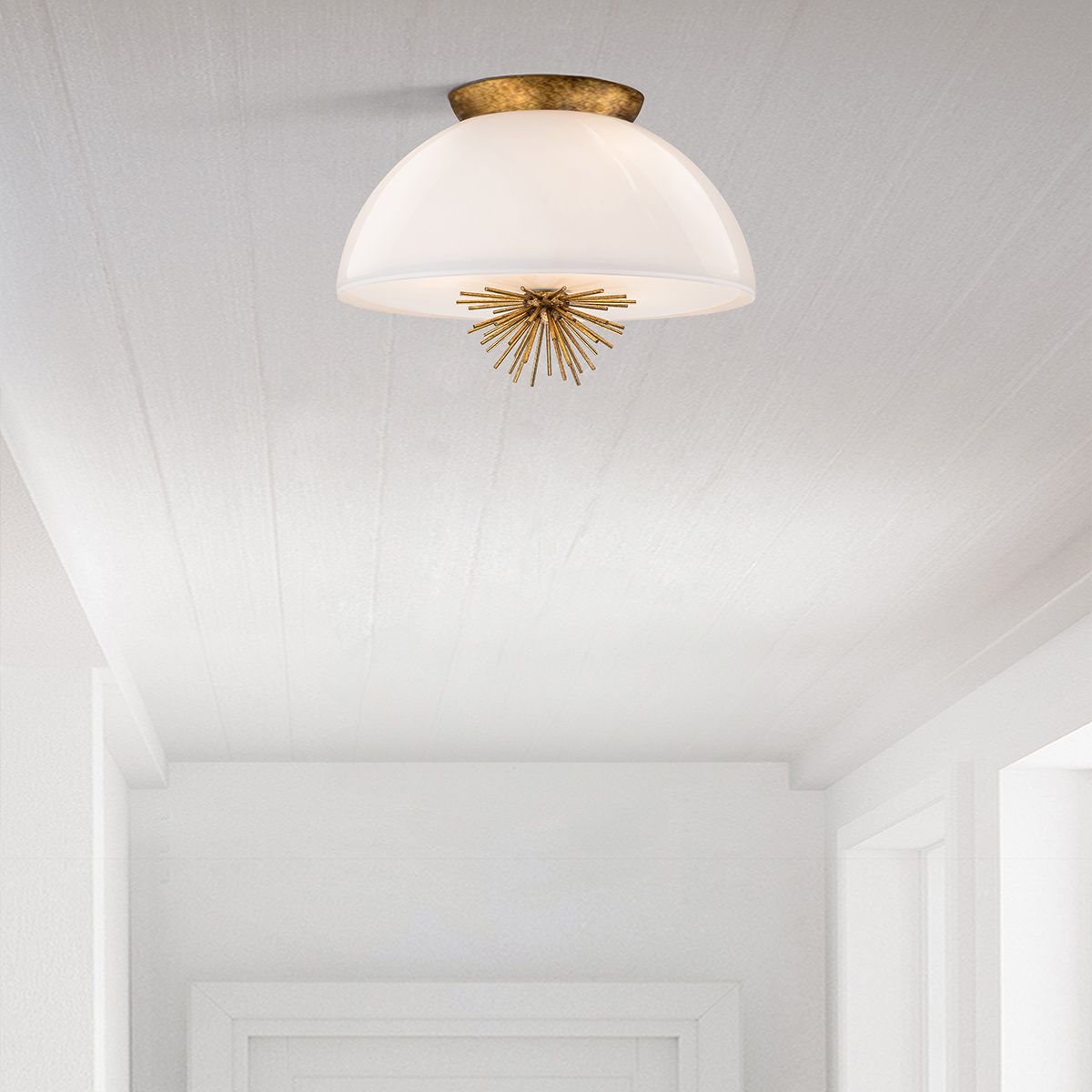 Elstead Staring 3 Light Gold Pendant Light