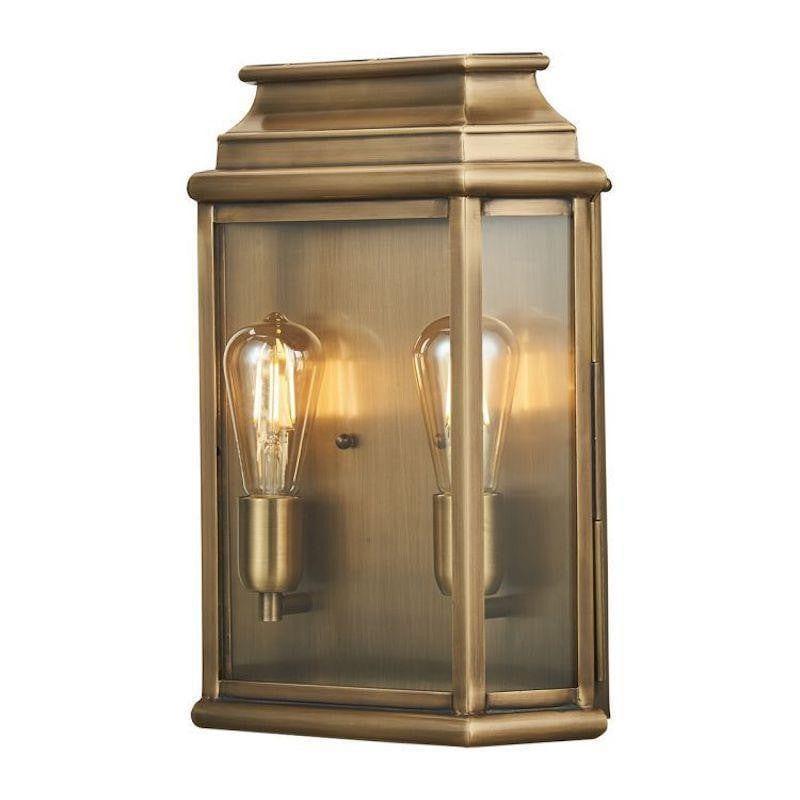 Elstead St Martins Large Aged Brass Outdoor Wall Light-warehouse-clearance-140826