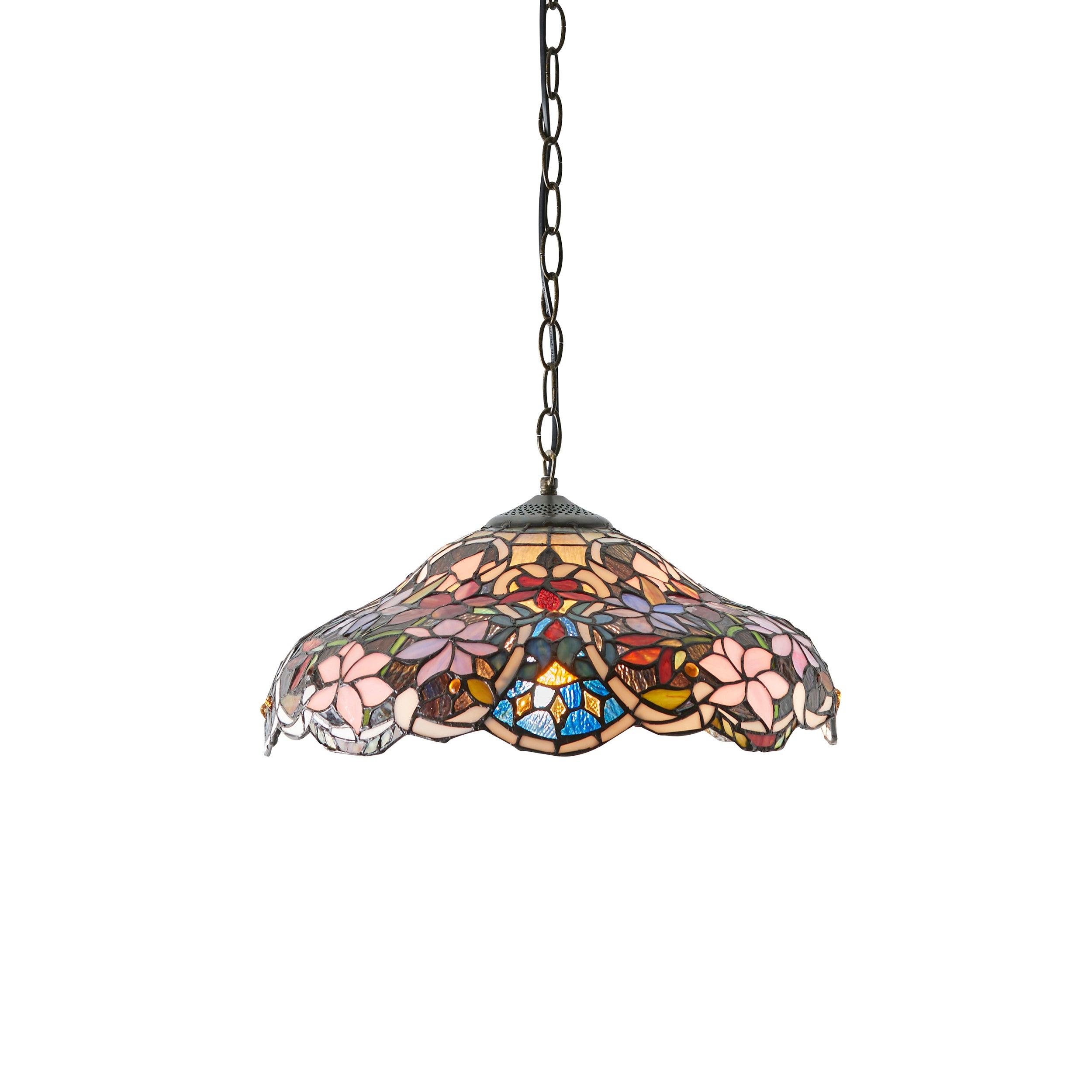 sullivan tiffany medium pendant light close up image