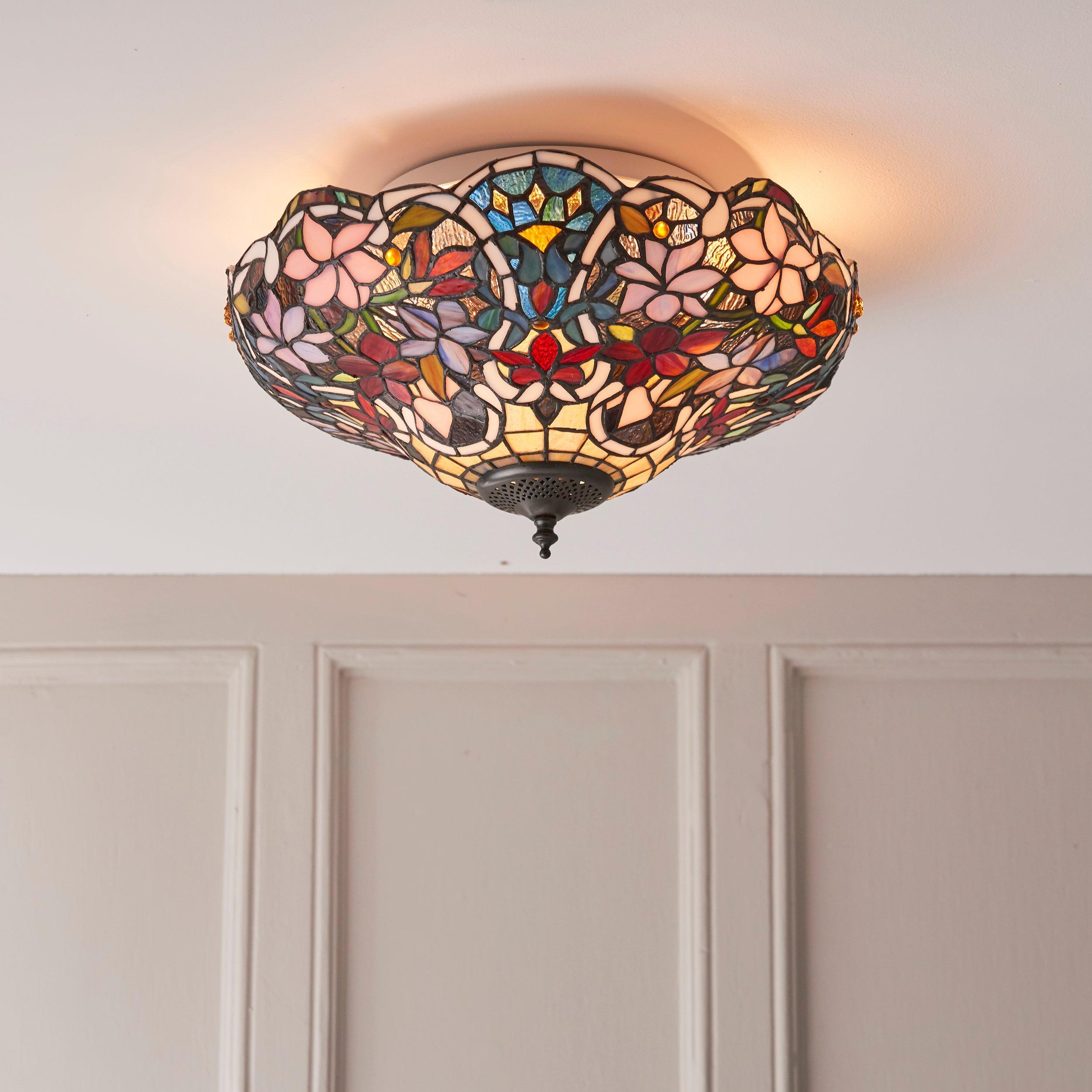 sullivan flush tiffany ceiling light Hallway Lighting Image