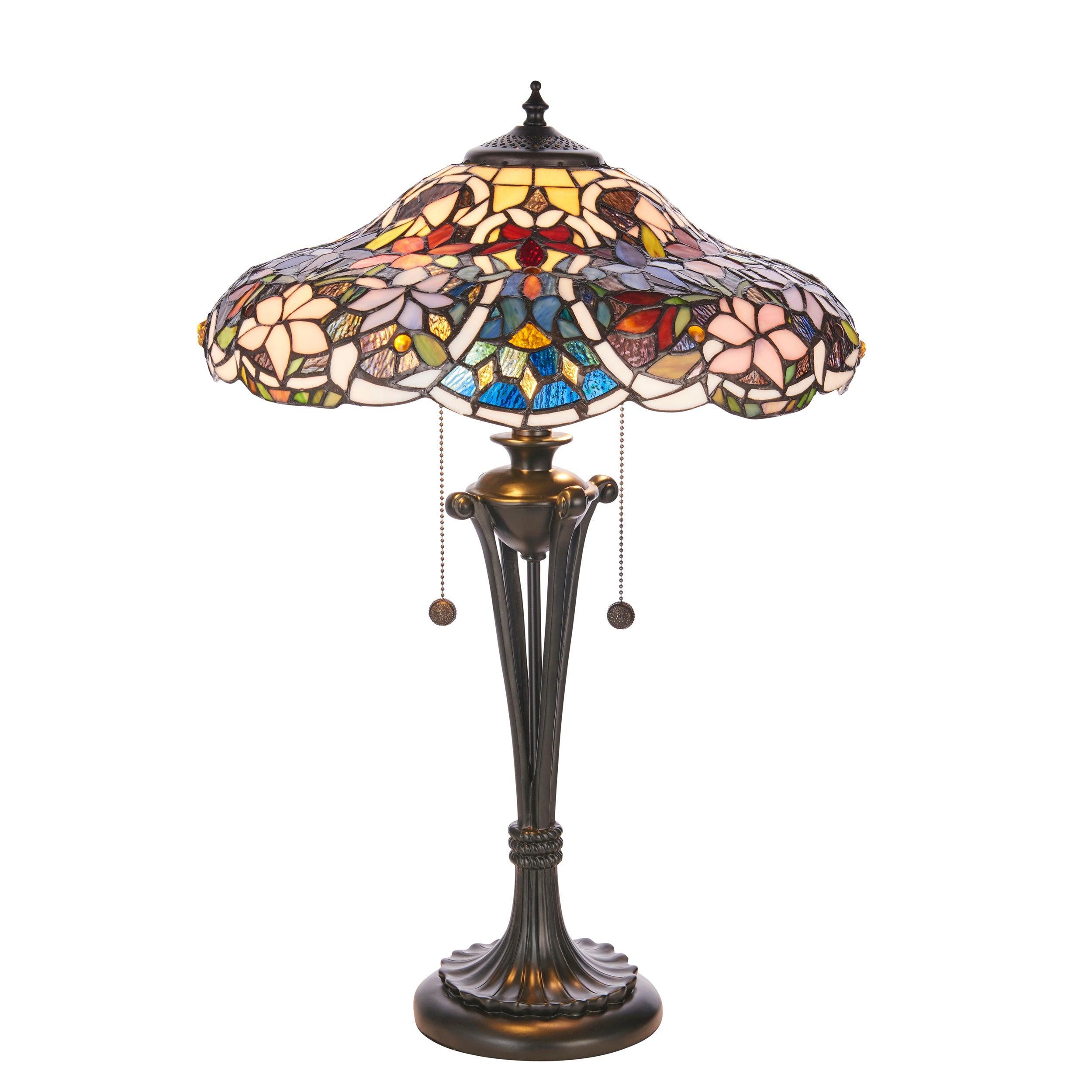 sullivan large tiffany table lamp close up image