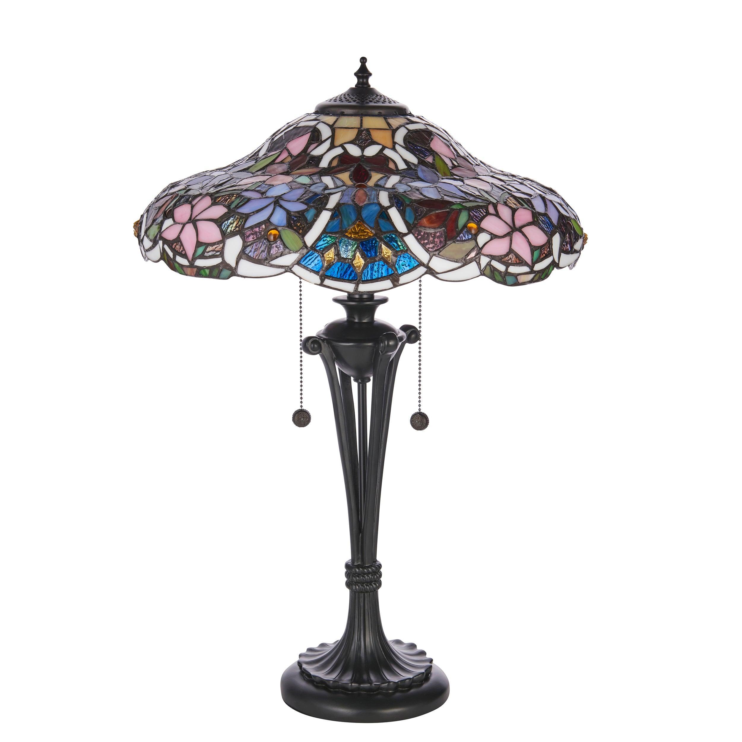 sullivan large tiffany table lamp close up image