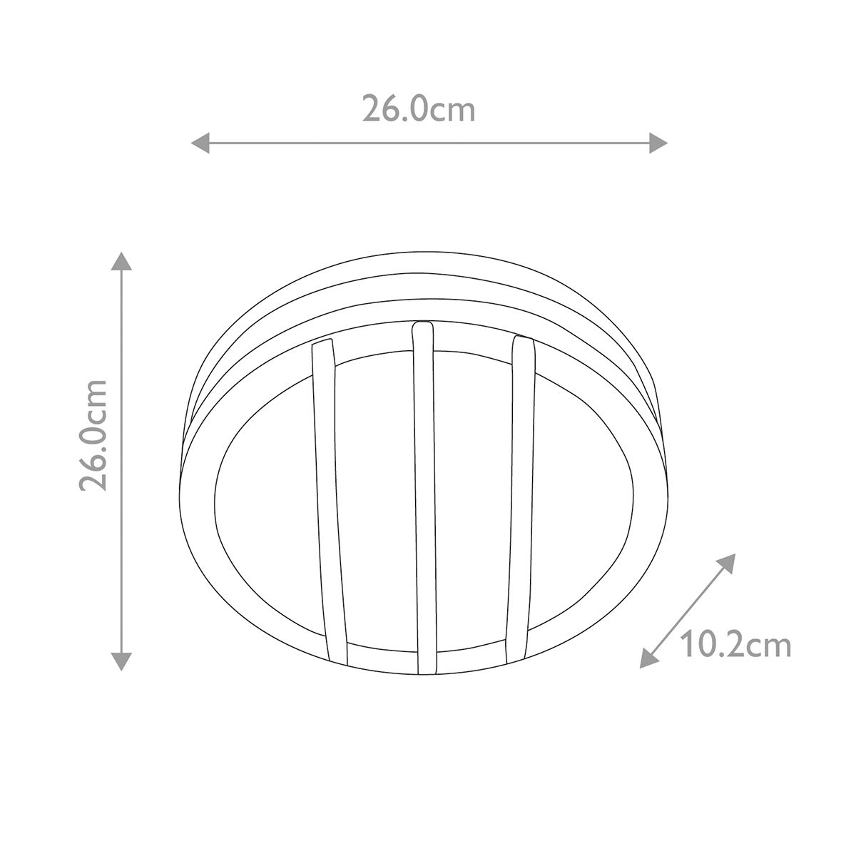 Elstead Sven Round Graphite Outdoor Wall Light