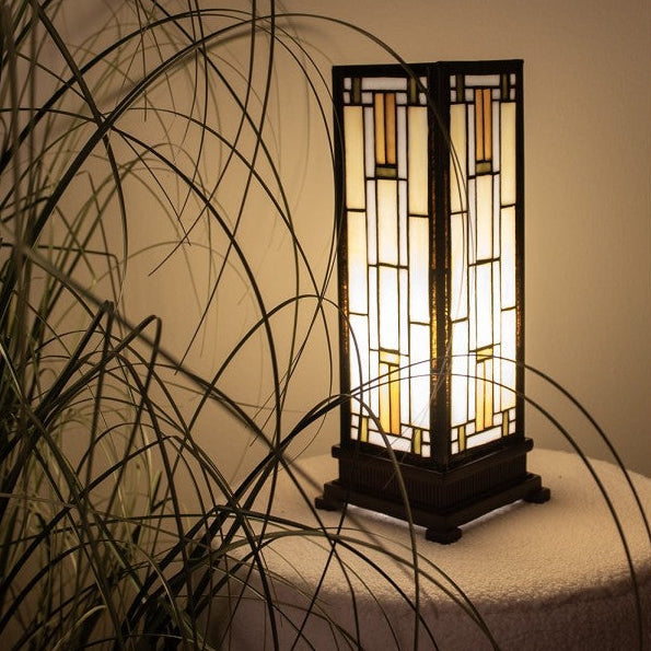 Richmond Tiffany Medium Square Table Lamp