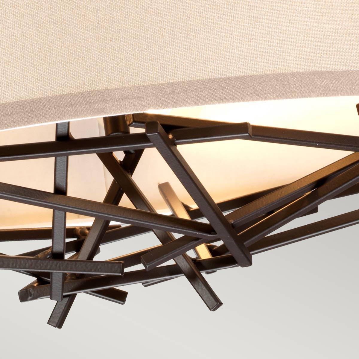 Elstead Lighting Taiko 3 Light Bronze Ceiling Pendant