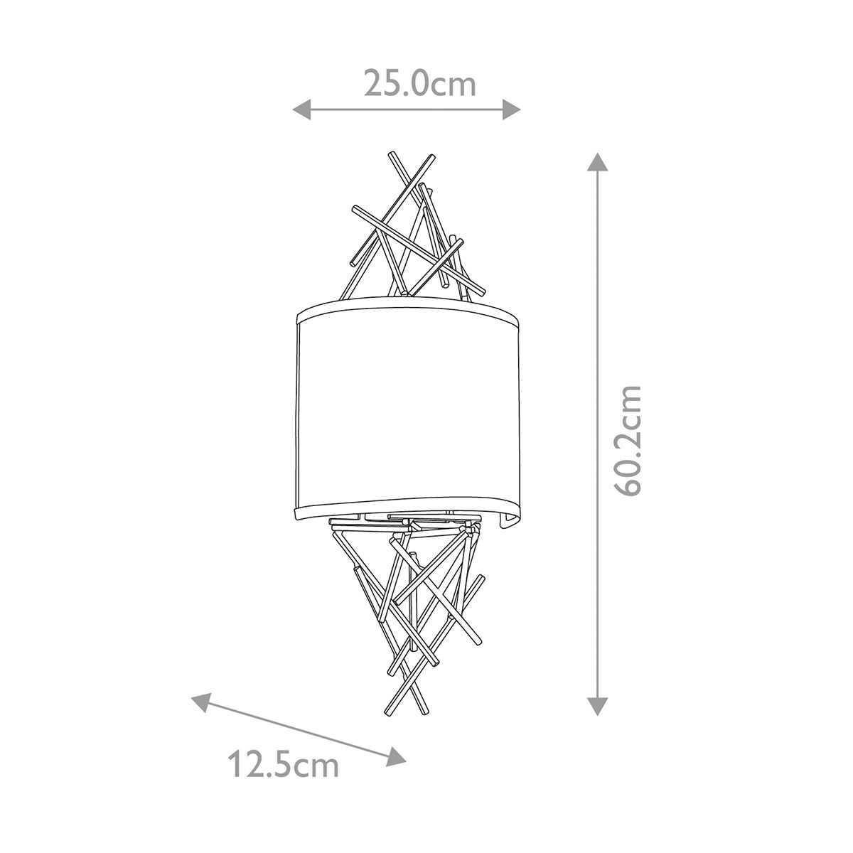 Elstead Taiko 2 Light Bronze Wall Light