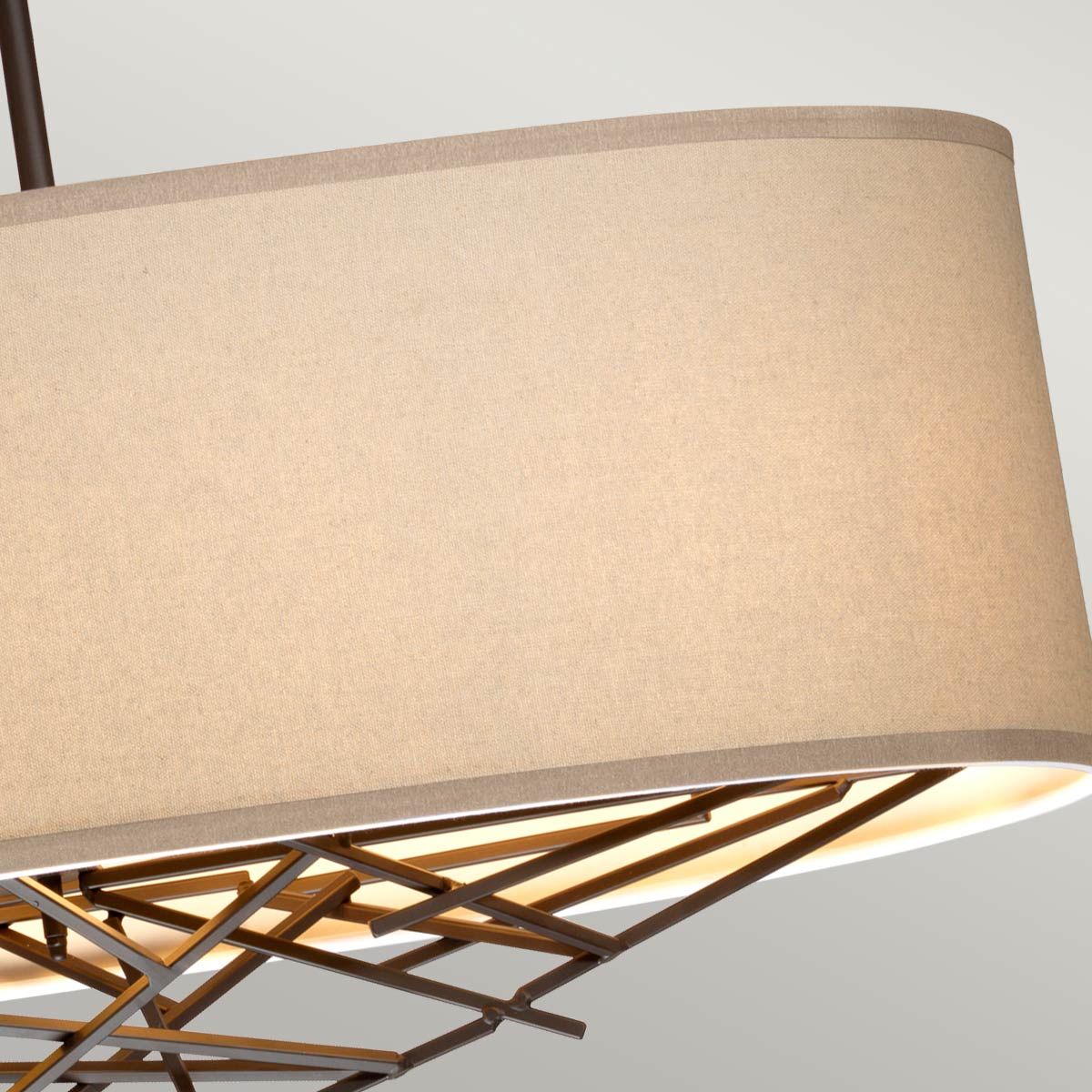 Taiko 5 Light Brass Kitchen Island Pendant