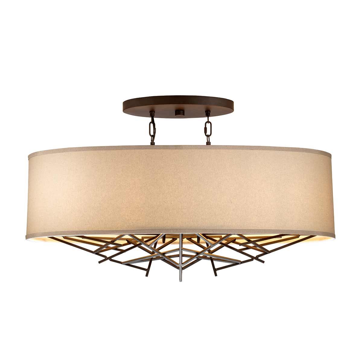 Taiko 5 Light Brass Kitchen Island Pendant