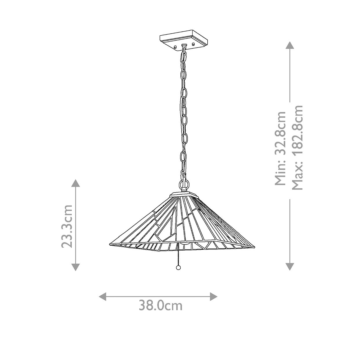 Alderley Tiffany Ceiling Pendant Light