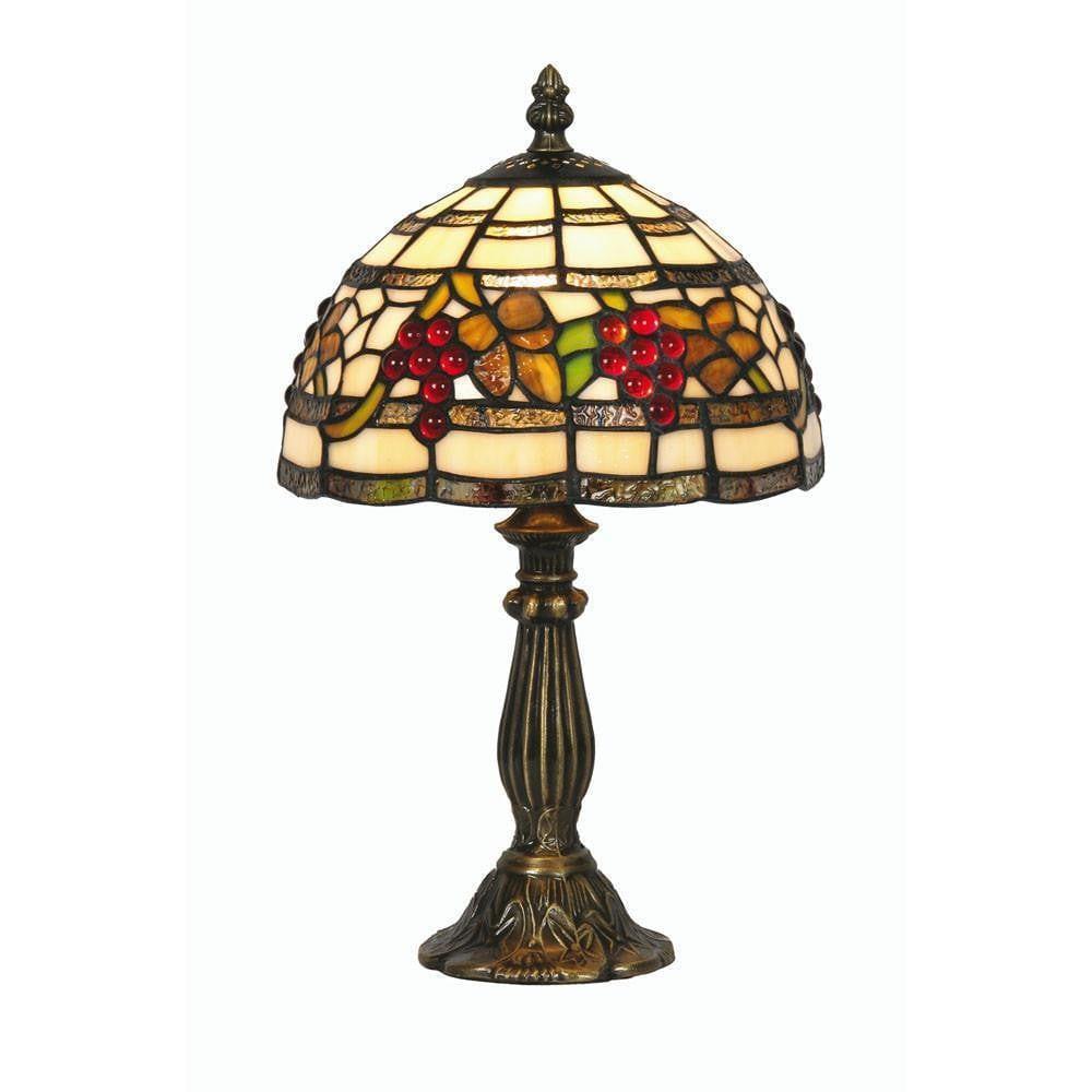Oaks Tiffany Grapes Bedside Lamp-TIFF-20-240626