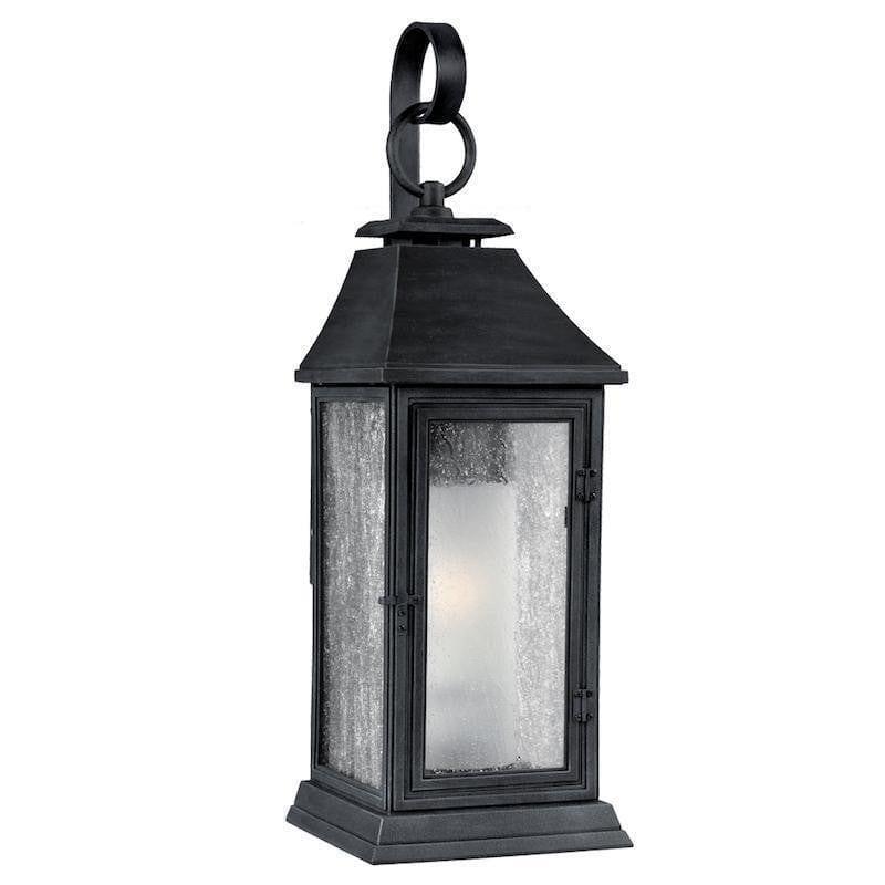 Feiss Shepherd Medium Weathered Zinc Outdoor Wall Light-warehouse-clearance-270826