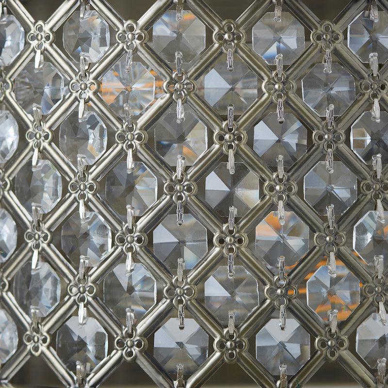 Endon Hudson Antique Brass & Crystal 2 Light Wall Light-OPEN-BOX-50-290626