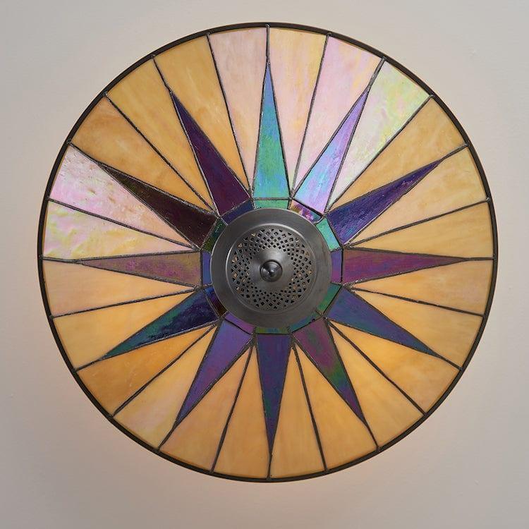 Interiors 1900 Dark Star Semi Flush Tiffany Ceiling Light - Open Box-100326