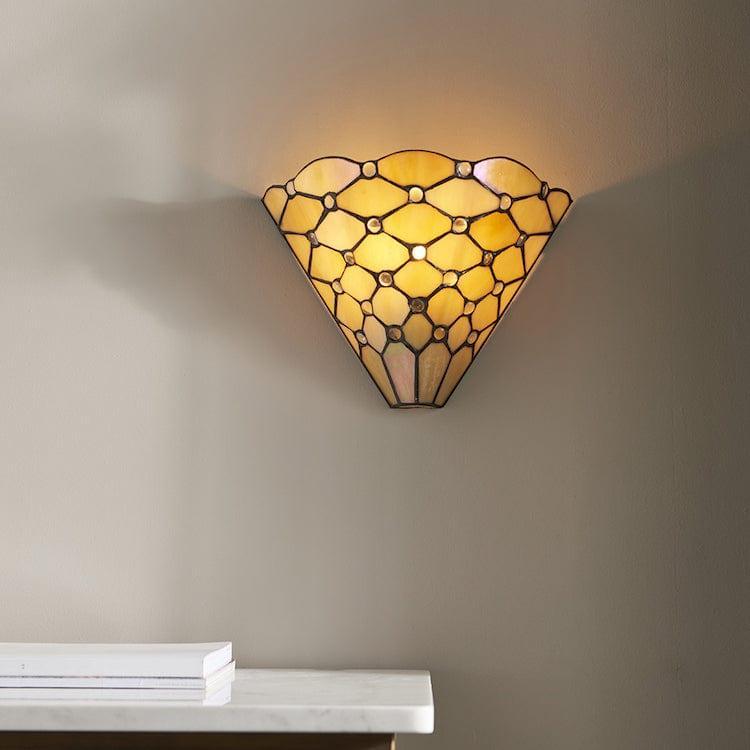 Interiors 1900 Pearl Tiffany Wall Light-cracked-110326