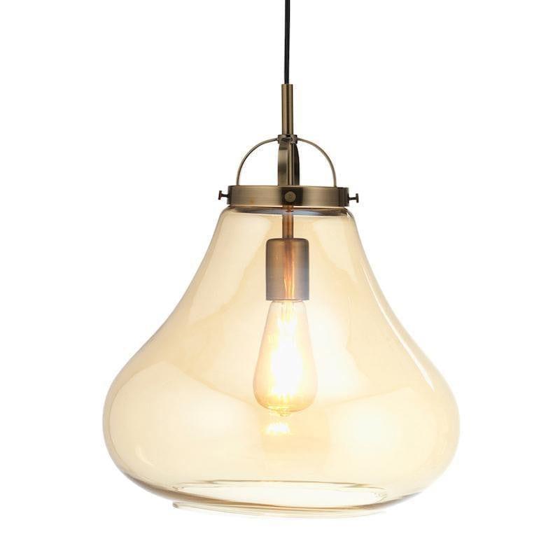 Oaks Turua brass Ceiling Lantern 1 Light-warehouse-091026