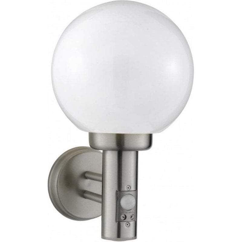 Searchlight Orb Stainless Steel Outdoor PIR Wall Light-WAREHOUSE-40-250626