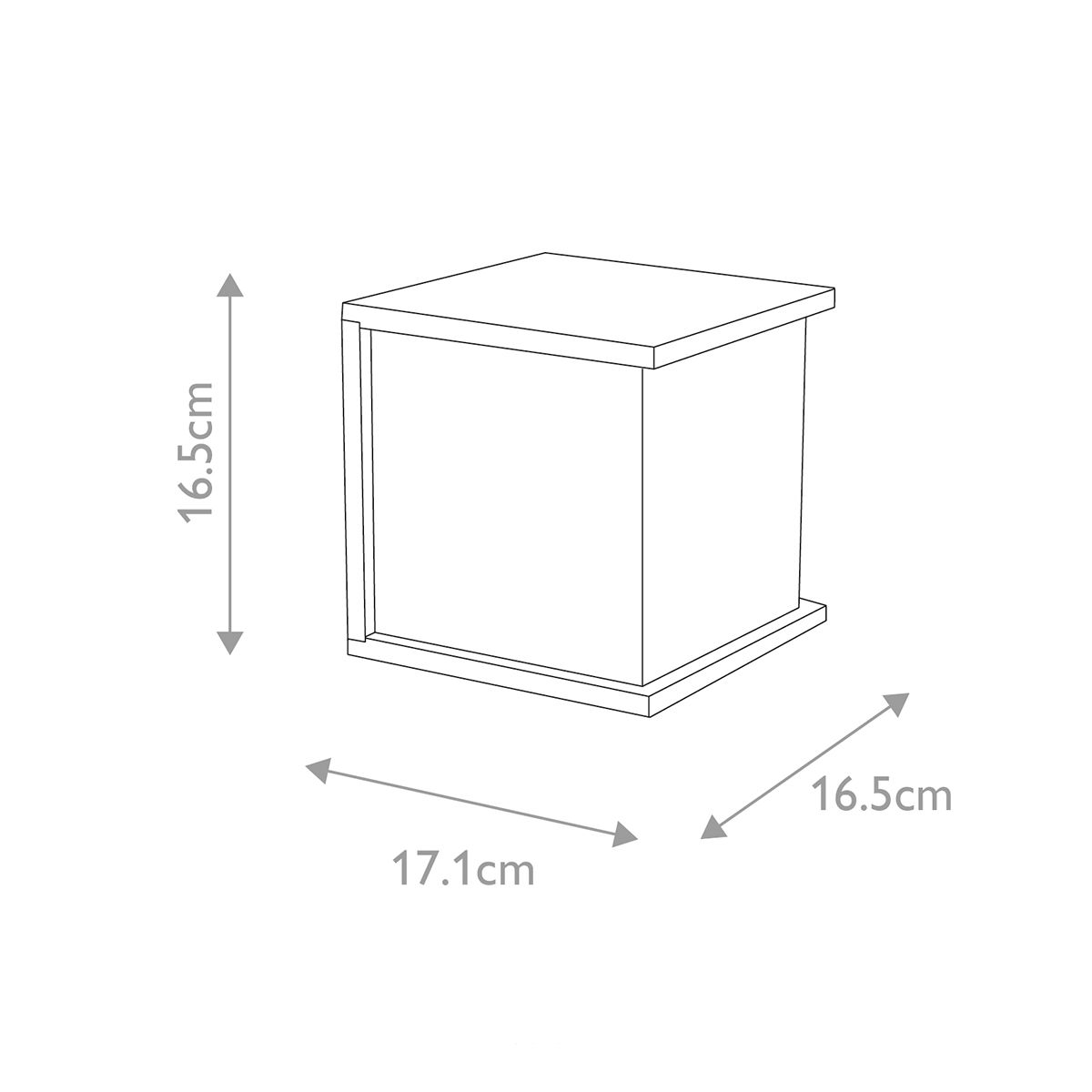 Elstead Torsten Square Graphite Outdoor Wall Light