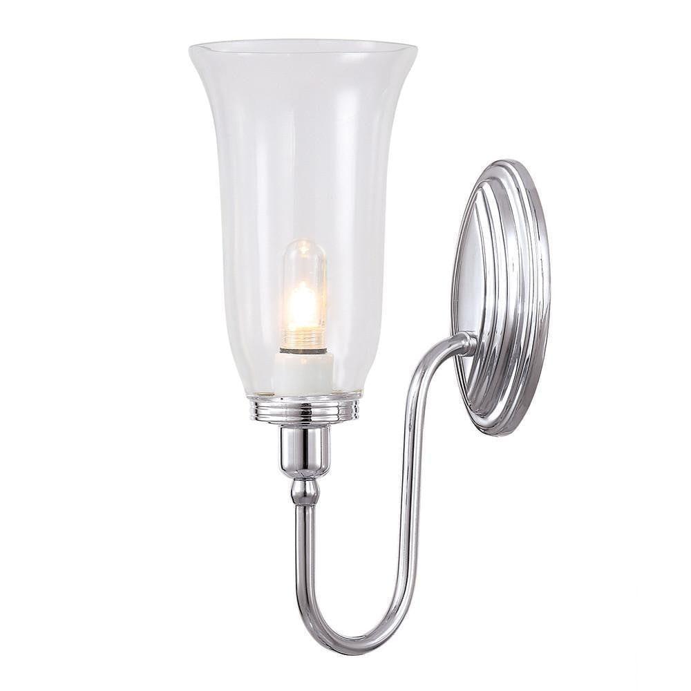 Blake Bell Shade Polished Chrome Bathroom Wall Light-OPEN-BOX-50-040626