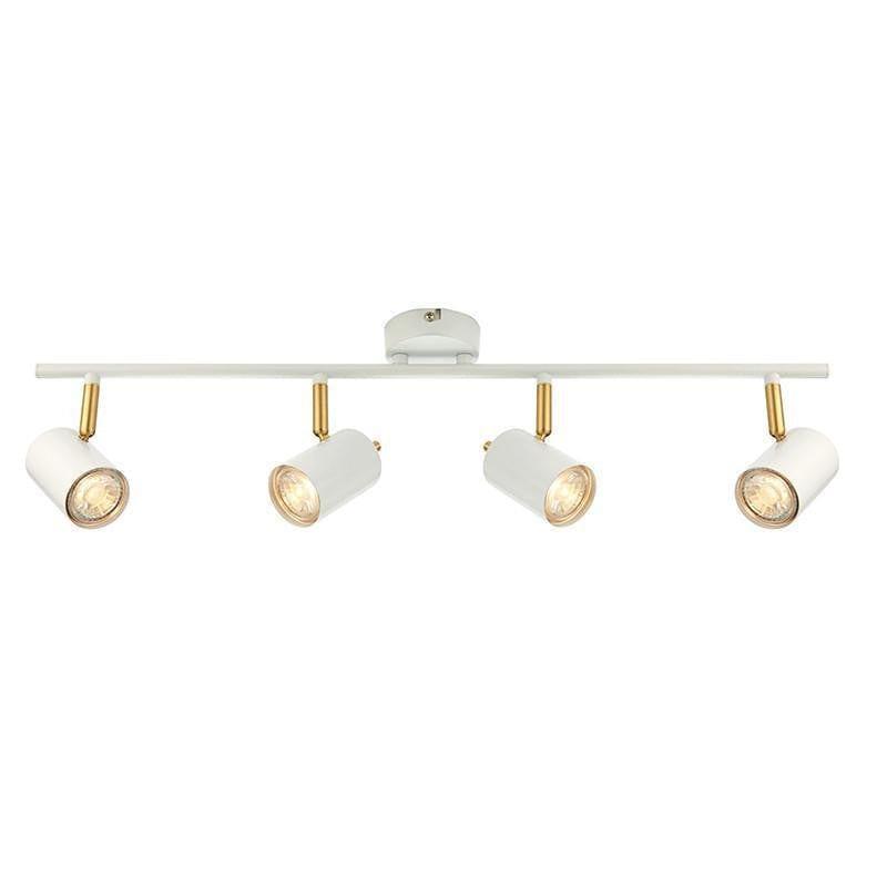 Endon Gull White & Brushed Brass 4 Light LED Spotlight-warehouse-40