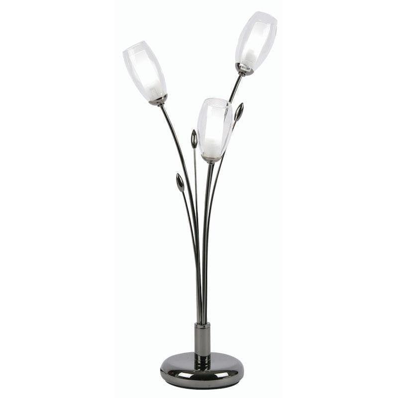 Pandora 3 Light Mirror Black Table Lamp-WAREHOUSE-40-100226