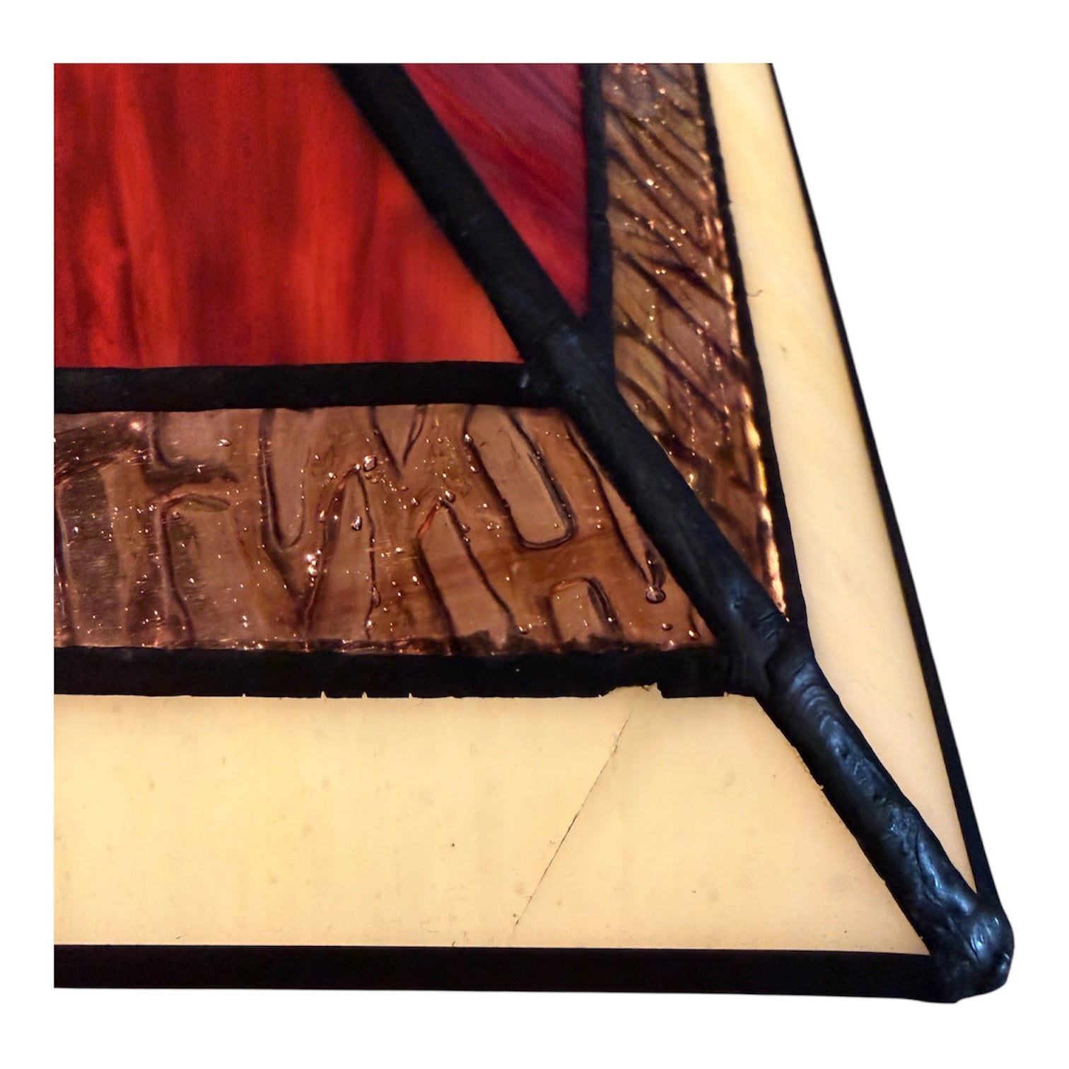 Oaks Lighting Aztec Tiffany Table Lamp-cracked-110326