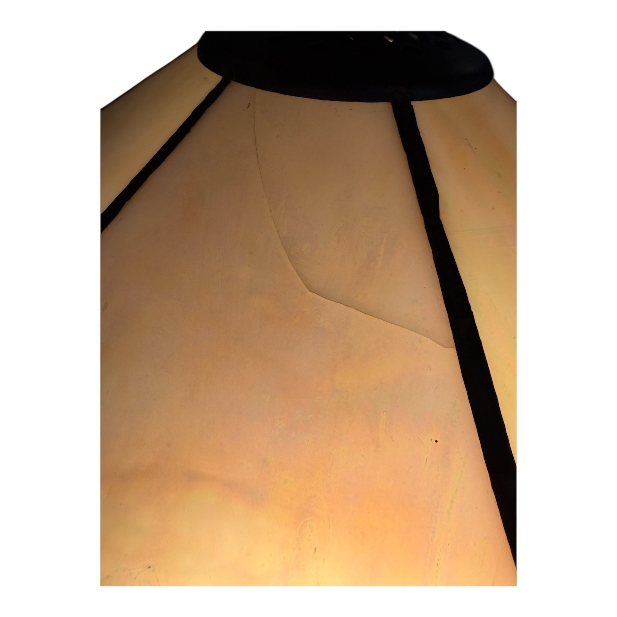 Nevada Medium Tiffany Ceiling Light - 1 Bulb Fitting-cracked-110326