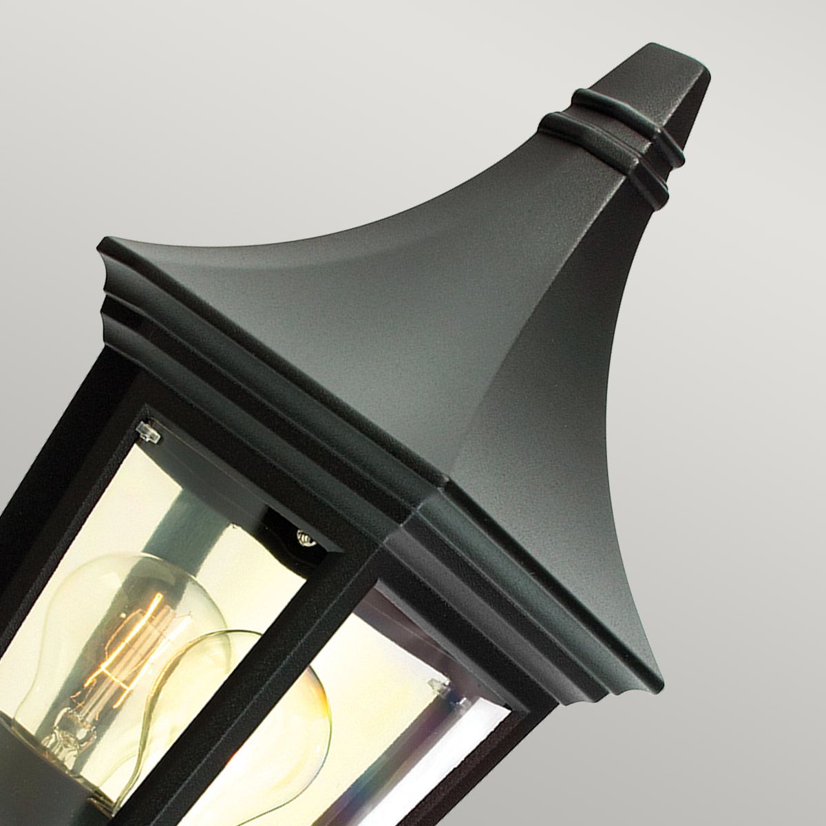 Elstead Valencia Black Outdoor Porch Ceiling Light