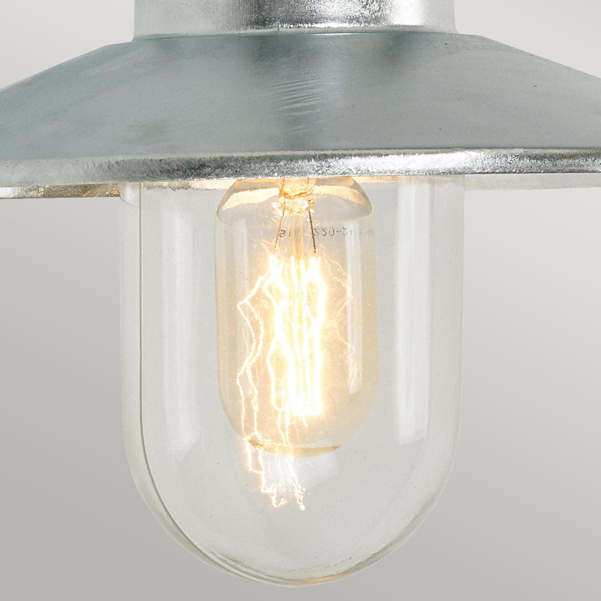 Norlys Vansbro 1 Light Outdoor Wall Light Galvanized