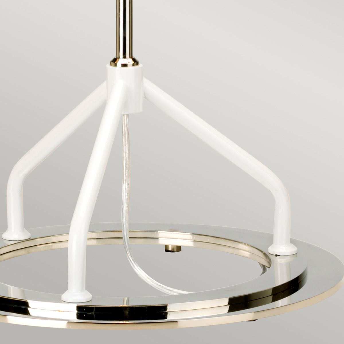 Elstead Vicenza Grey & Polished Nickel Table Lamp