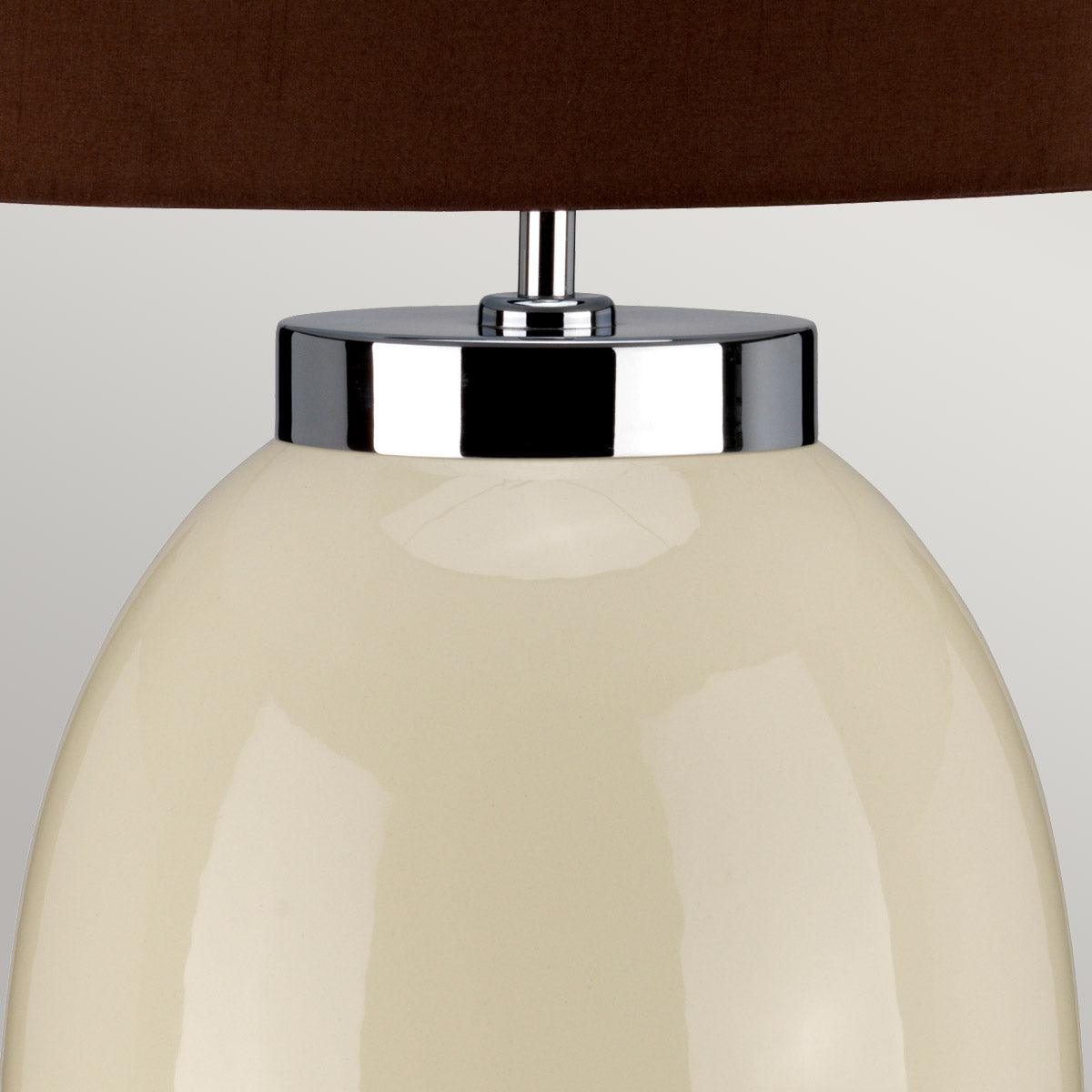 Victor Large Cream Ceramic Table Lamp