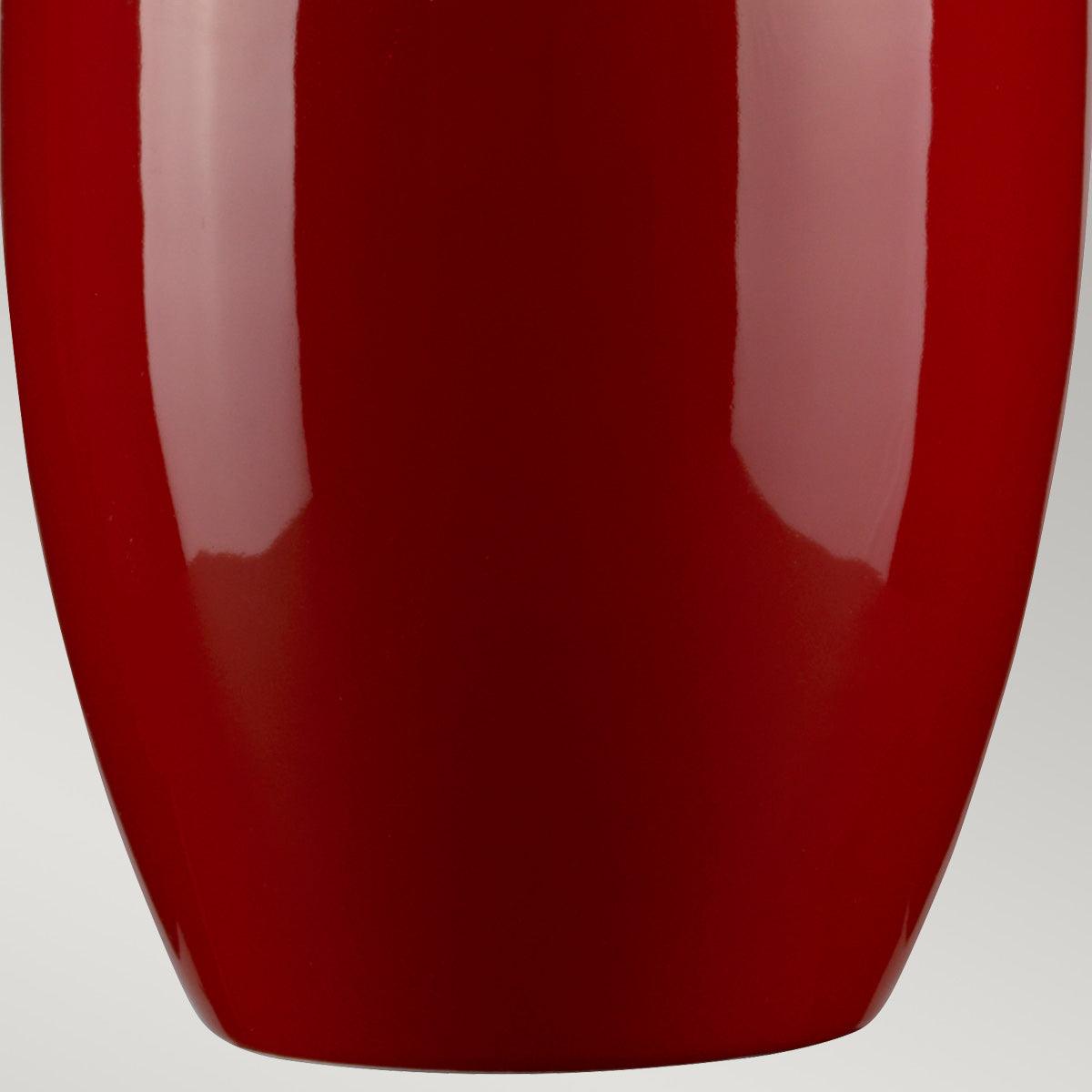 Elstead Victor Large Red Ceramic Table Lamp