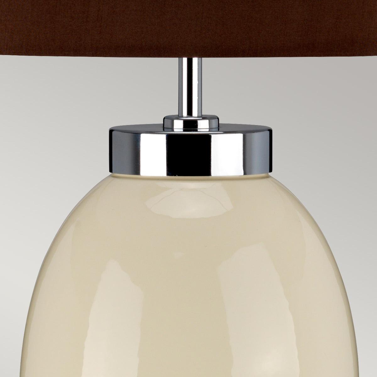 Victor Small Cream Ceramic Table Lamp