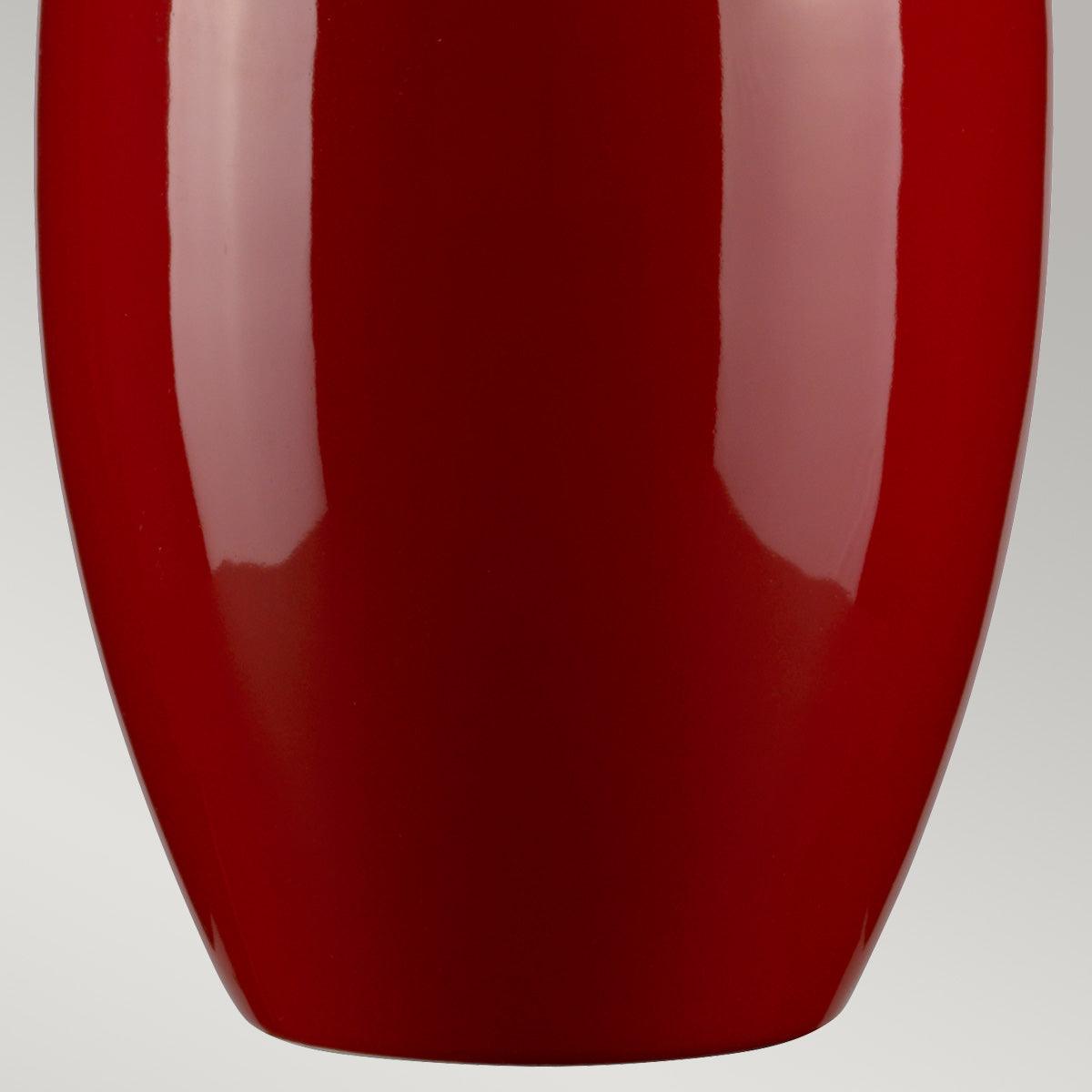 Victor Small Red Ceramic Table Lamp
