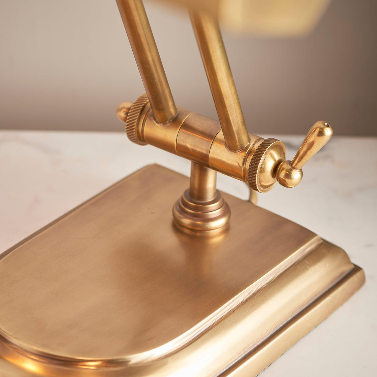 Interiors 1900 Winchester Mellow Brass Bankers Lamp-OB-180926
