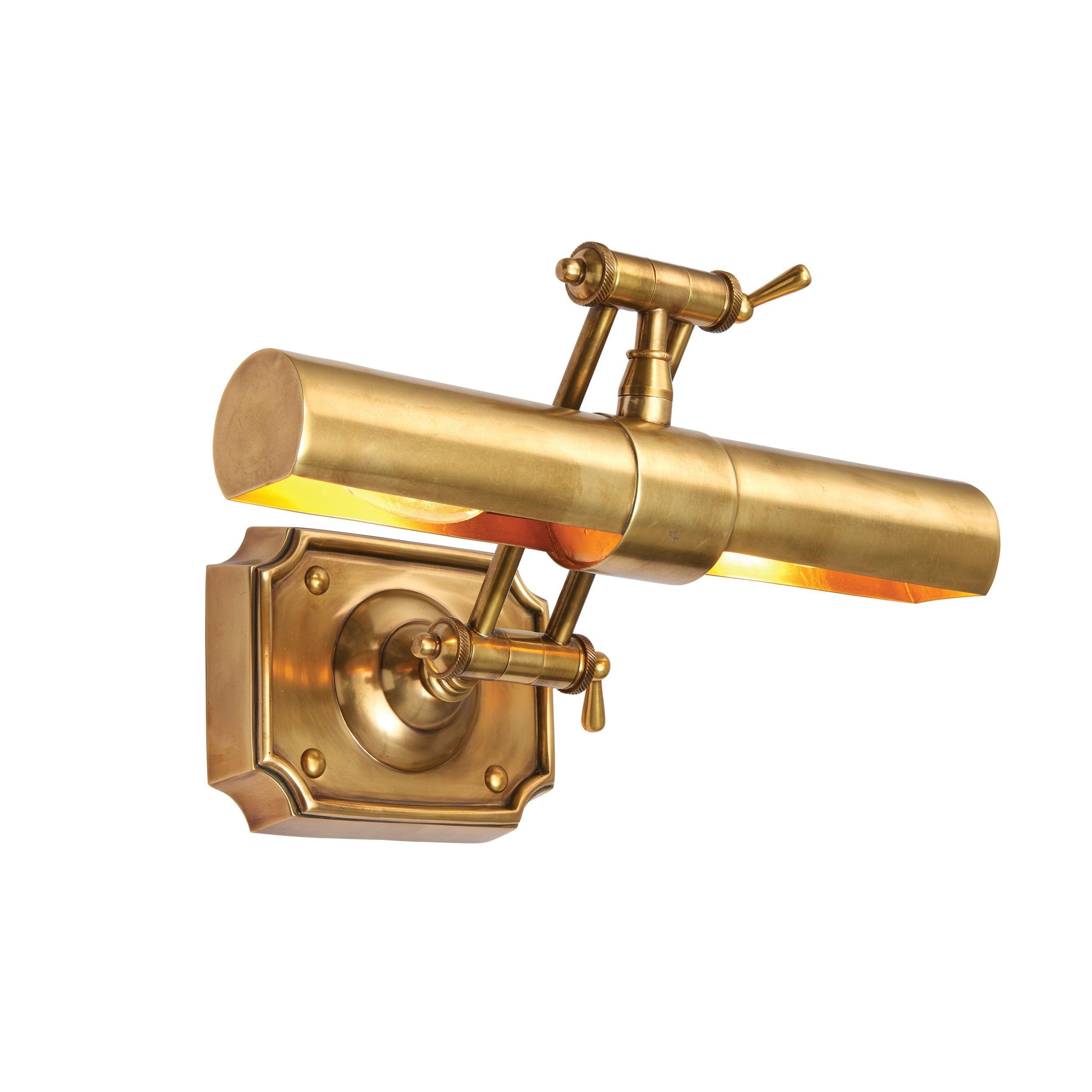 winchester mellow brass medium picture light 69832 close up image