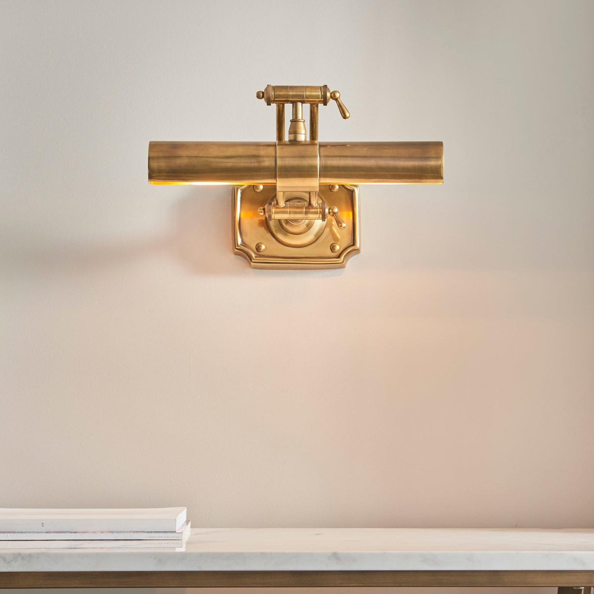 Interiors 1900 Winchester Mellow Brass Medium Picture Light-OB-180926