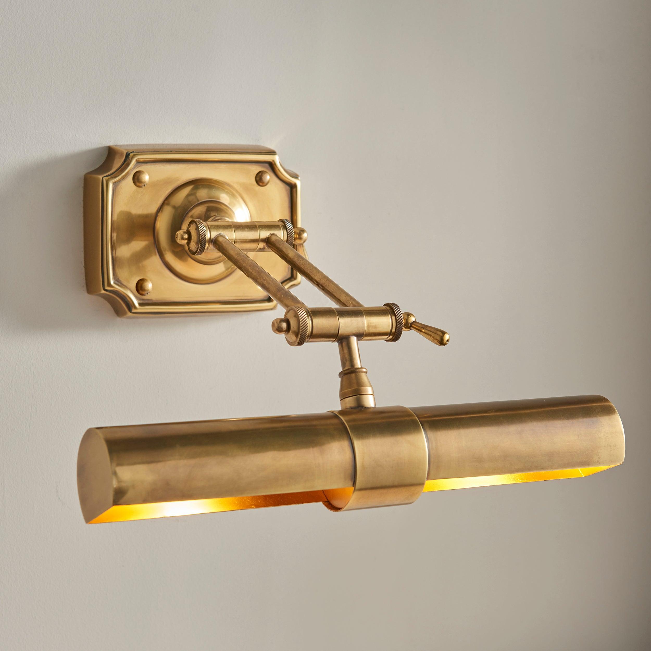 winchester mellow brass medium picture light 69832 Hallway Lighting Image